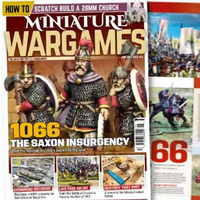 The front cover of Miniature Wargames Magazine